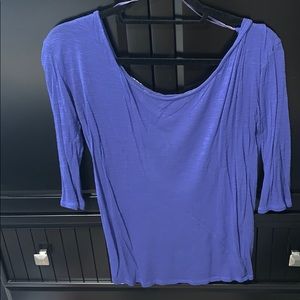 Blue American Eagle shirt Open floral design